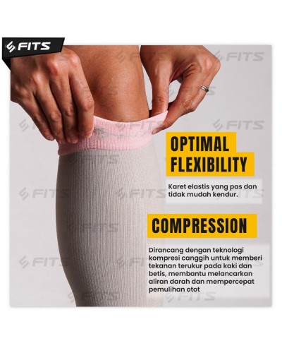 FITS Full Compression Socks Kaos Kaki 